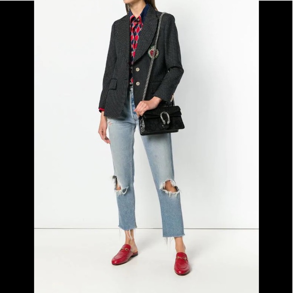 Brand NEW Gucci Dionysus GG Velvet Shoulder Bag